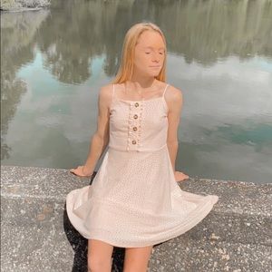 pink/ blush colored dress!